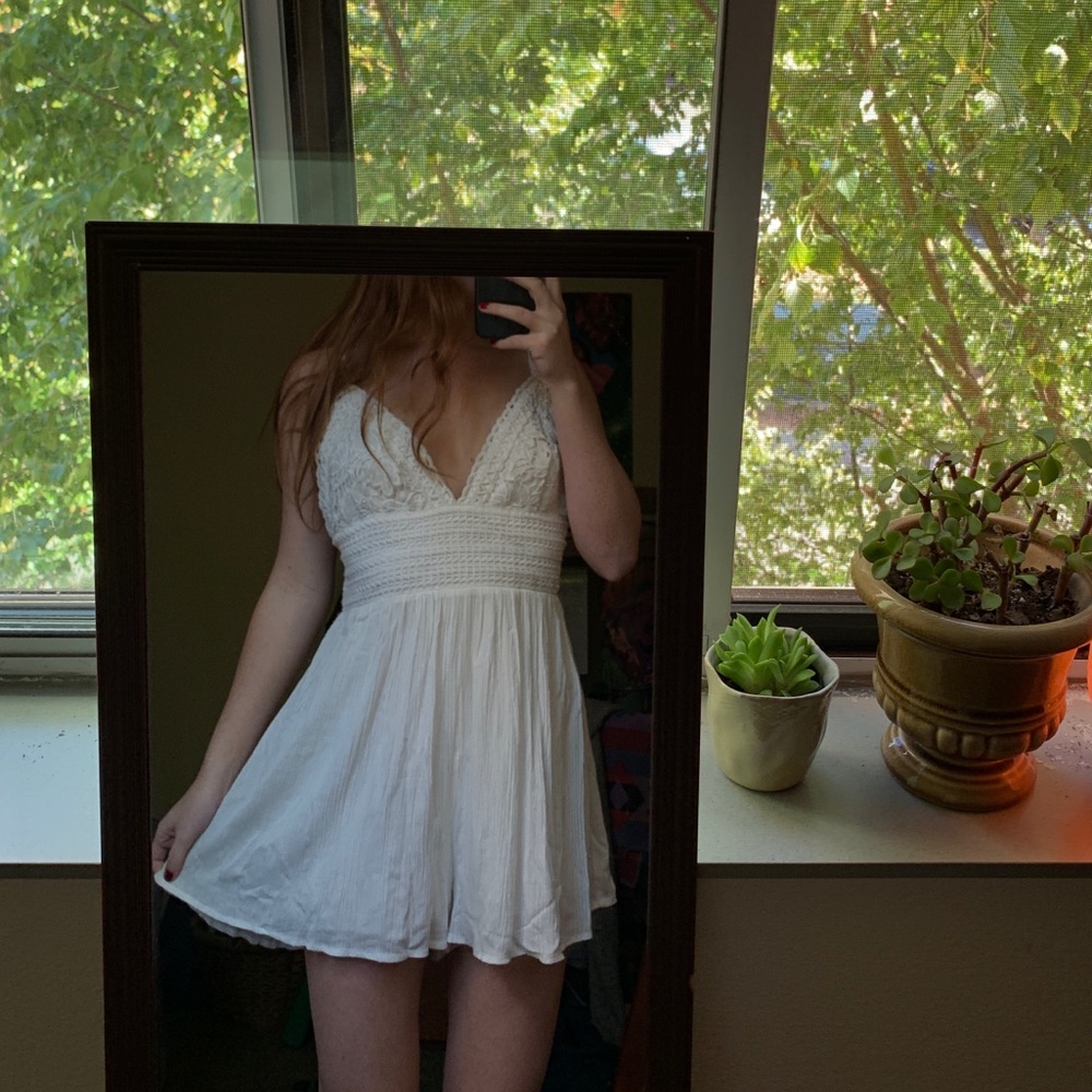 Lace White Romper